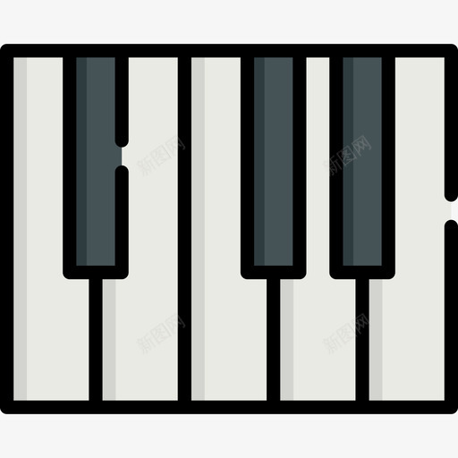 钢琴运动63线性颜色图标svg_新图网 https://ixintu.com 线性颜色 运动63 钢琴