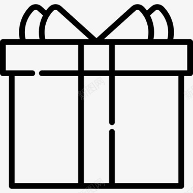 礼品购物中心2直线型图标图标