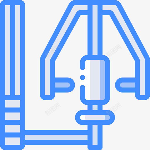 机器健身器材14蓝色图标svg_新图网 https://ixintu.com 健身器材14 机器 蓝色