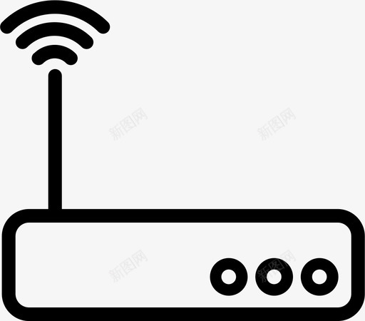宽带路由器调制解调器网络图标svg_新图网 https://ixintu.com 宽带路由器 无线 网络 调制解调器