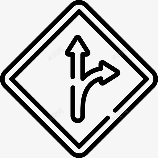 交通标志4号信号线形图标svg_新图网 https://ixintu.com 4号信号 交通标志 线形