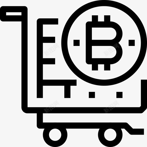 比特币比特币23线性图标svg_新图网 https://ixintu.com 比特币 比特币23 线性
