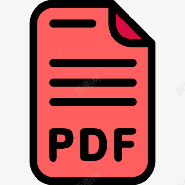 Pdf文件13线颜色图标图标