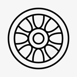 轮毂盖车轮轮毂盖赛车图标高清图片