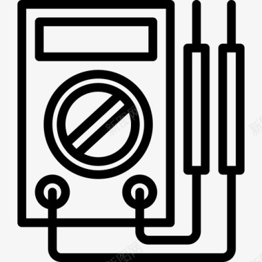 电压表汽车修理3线性图标图标