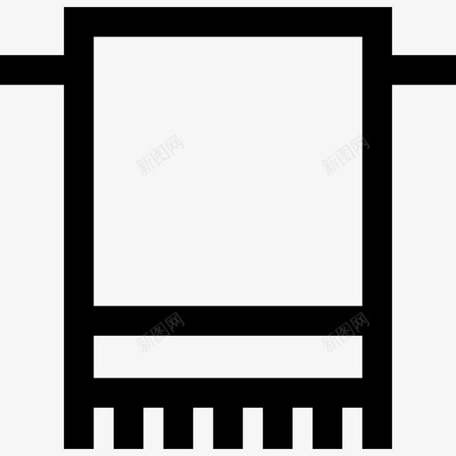 毛巾美容18号直线型图标svg_新图网 https://ixintu.com 毛巾 直线型 美容18号