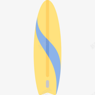冲浪板夏季9平坦图标图标