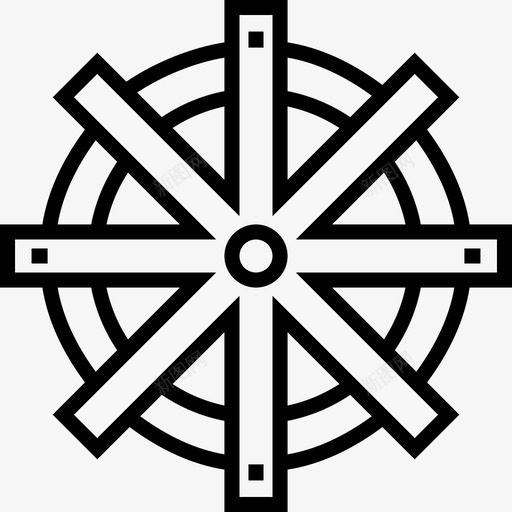 舵海盗5号直线型图标svg_新图网 https://ixintu.com 海盗5号 直线型 舵