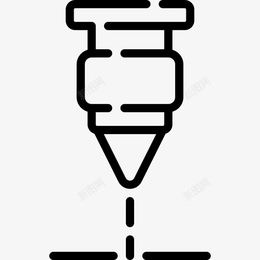 激光制造5线性图标svg_新图网 https://ixintu.com 制造5 激光 线性