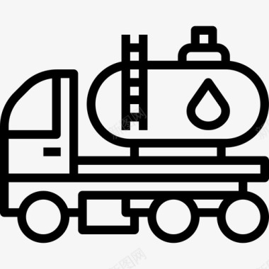 油罐石油工业2线性图标图标