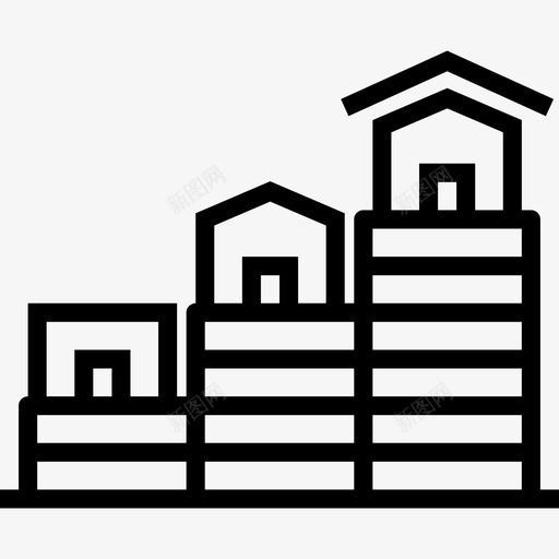 住宅房地产63线性图标svg_新图网 https://ixintu.com 住宅 房地产63 线性