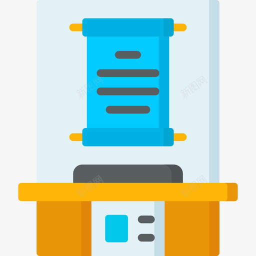 卷轴博物馆30平面图标svg_新图网 https://ixintu.com 博物馆30 卷轴 平面