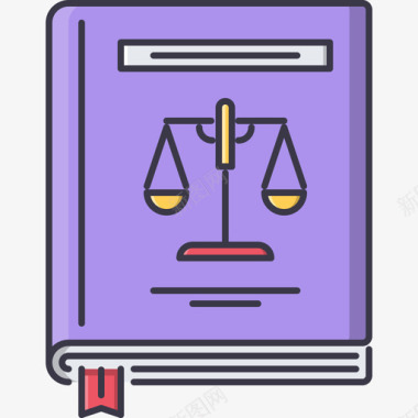 法律书法律6颜色图标图标