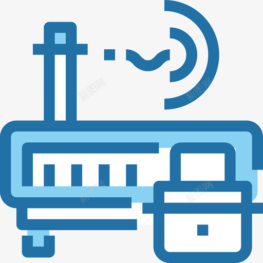 路由器互联网安全29蓝色图标svg_新图网 https://ixintu.com 互联网安全29 蓝色 路由器