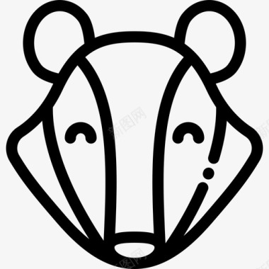 獾动物31直系图标图标