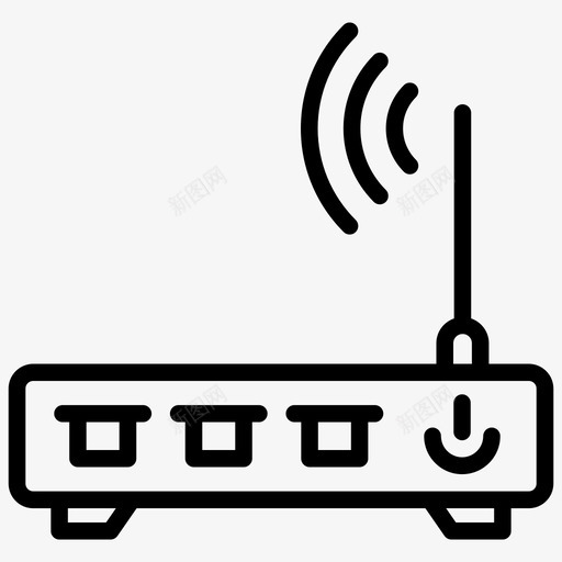 wifi调制解调器互联网连接网络路由器图标svg_新图网 https://ixintu.com wifi调制解调器 wifi路由器 互联网连接 无线宽带 机器人工程线路图标 网络路由器