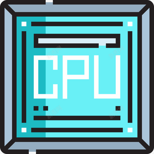 Cpu计算机部件线颜色图标svg_新图网 https://ixintu.com Cpu 线颜色 计算机部件