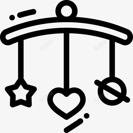 移动玩具婴儿淋浴2线性图标svg_新图网 https://ixintu.com 婴儿淋浴2 移动玩具 线性