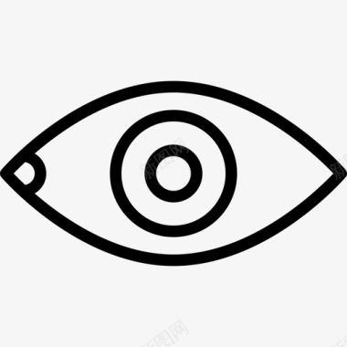 眼睛保健4线性图标图标
