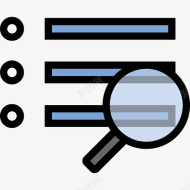 列表搜索引擎优化营销业务财务线性颜色图标图标