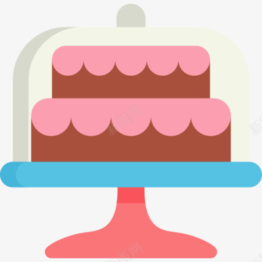 蛋糕面包房31扁平图标图标