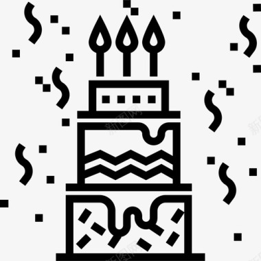 生日蛋糕家庭14直系图标图标