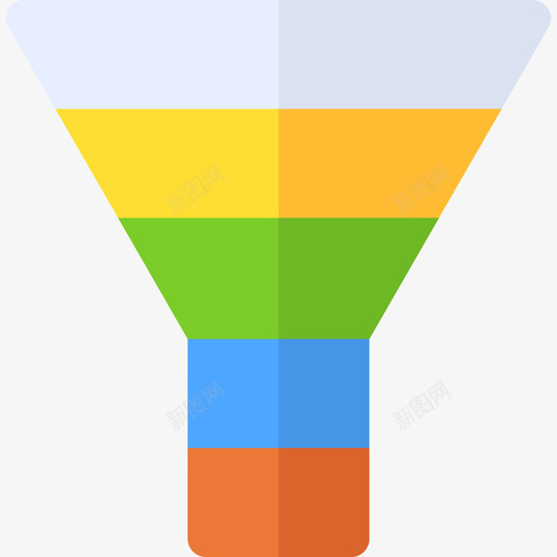 漏斗图表4平面图图标svg_新图网 https://ixintu.com 图表4 平面图 漏斗