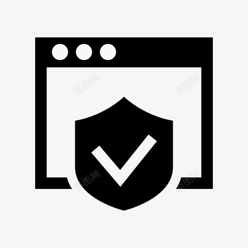 浏览器保护互联网隐私图标svg_新图网 https://ixintu.com 互联网 互联网安全设置1 安全 浏览器保护 隐私