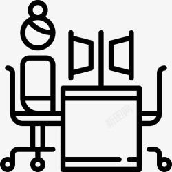 图灵测试图灵测试人工智能13线性图标高清图片