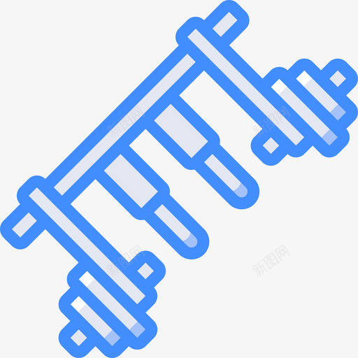 重量健身器材14蓝色图标svg_新图网 https://ixintu.com 健身器材14 蓝色 重量