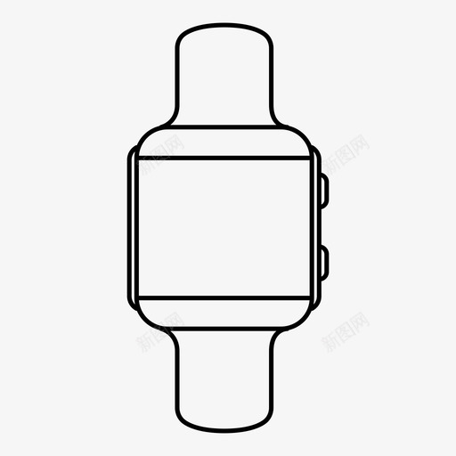 手表苹果苹果手表图标svg_新图网 https://ixintu.com 德维德 手表 智能手表 苹果 苹果手表