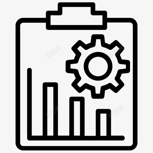 数据分析业务报告数据管理图标svg_新图网 https://ixintu.com 业务报告 图形报表 工业过程线图标 数据分析 数据可视化 数据管理