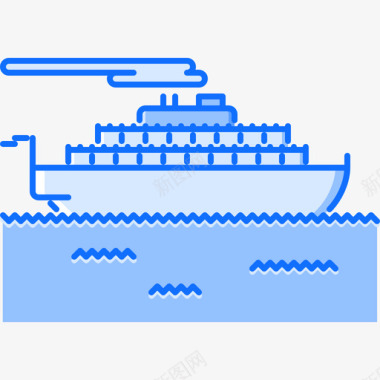 船56号运输机蓝色图标图标