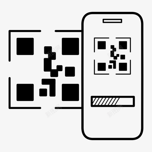 捕获二维码编码数字技术图标svg_新图网 https://ixintu.com 信息条形码 捕获二维码 数字技术 符号扫描 编码 读取