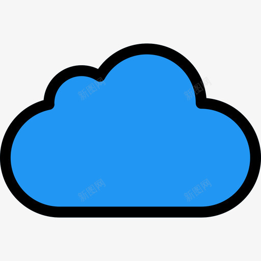 Icloud徽标和品牌2线性颜色图标svg_新图网 https://ixintu.com Icloud 徽标和品牌2 线性颜色