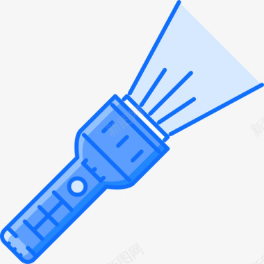 手电筒旅行104蓝色图标图标
