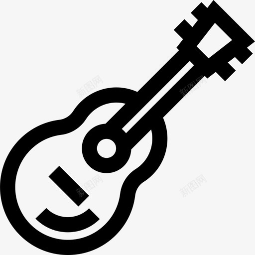 吉他音乐音效4线性图标svg_新图网 https://ixintu.com 吉他 线性 音乐音效4 音效调节图