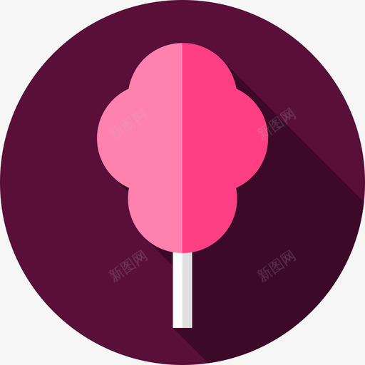 棉花糖甜点和糖果扁平图标svg_新图网 https://ixintu.com 扁平 棉花糖 甜点和糖果