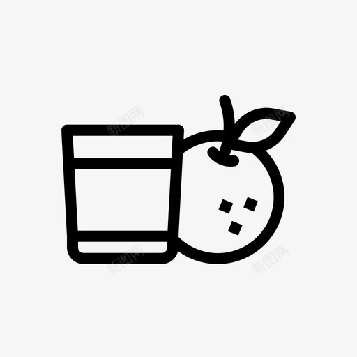 橙汁饮料水果图标svg_新图网 https://ixintu.com 健康 橙汁 水果 饮料 饮料概述