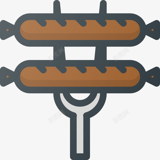 香肠文化社区原色图标svg_新图网 https://ixintu.com 原色 文化社区 香肠