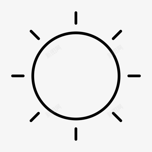 明亮炽热炎热图标svg_新图网 https://ixintu.com 太阳 明亮 正午 炎热 炽热