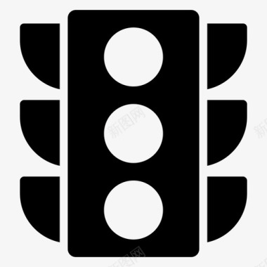 红绿灯信号灯交通标志图标图标