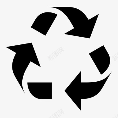 回收循环旋转图标图标