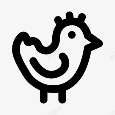鸡肉食物母鸡图标图标