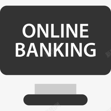 网上银行商业和创业5持平图标图标