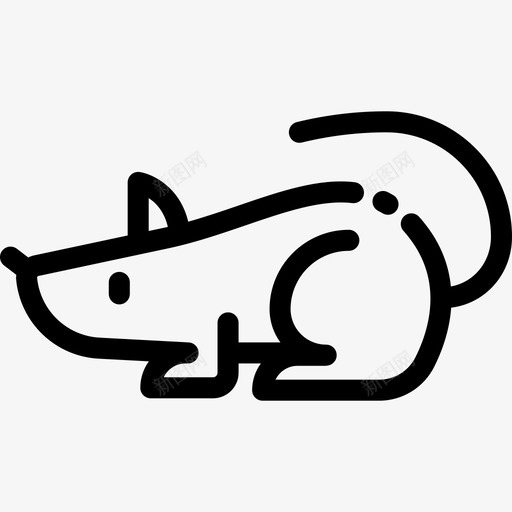 鼠动物31直系图标svg_新图网 https://ixintu.com 动物31 直系 鼠