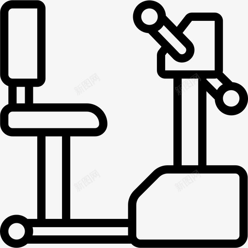 机器健身器材16线性图标svg_新图网 https://ixintu.com 健身器材16 机器 线性