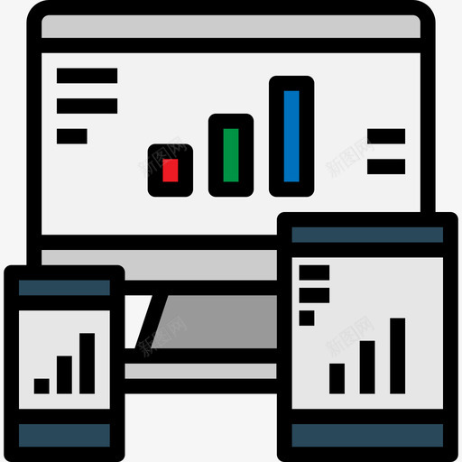 监视器业务图表2线颜色图标svg_新图网 https://ixintu.com 业务图表2 监视器 线颜色