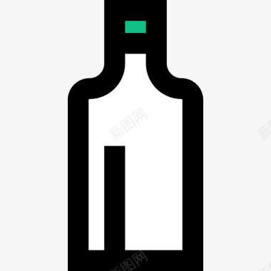 瓶航海8线型颜色图标图标