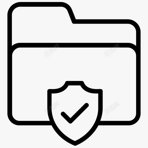 数据安全机密数据加密图标svg_新图网 https://ixintu.com 保护文件夹 安全文件夹 屏蔽 成长黑客线图标 数据加密 数据安全 机密